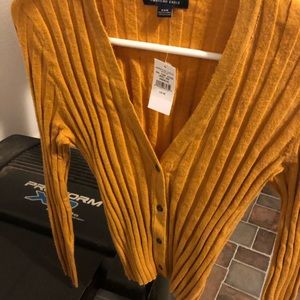 Mustard yellow button up